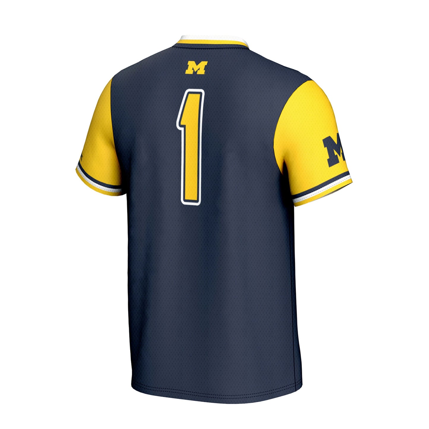 Michigan Wolverines GameDay Greats Unisex Lightweight Collegiate Softball Fashion Jersey - Navy