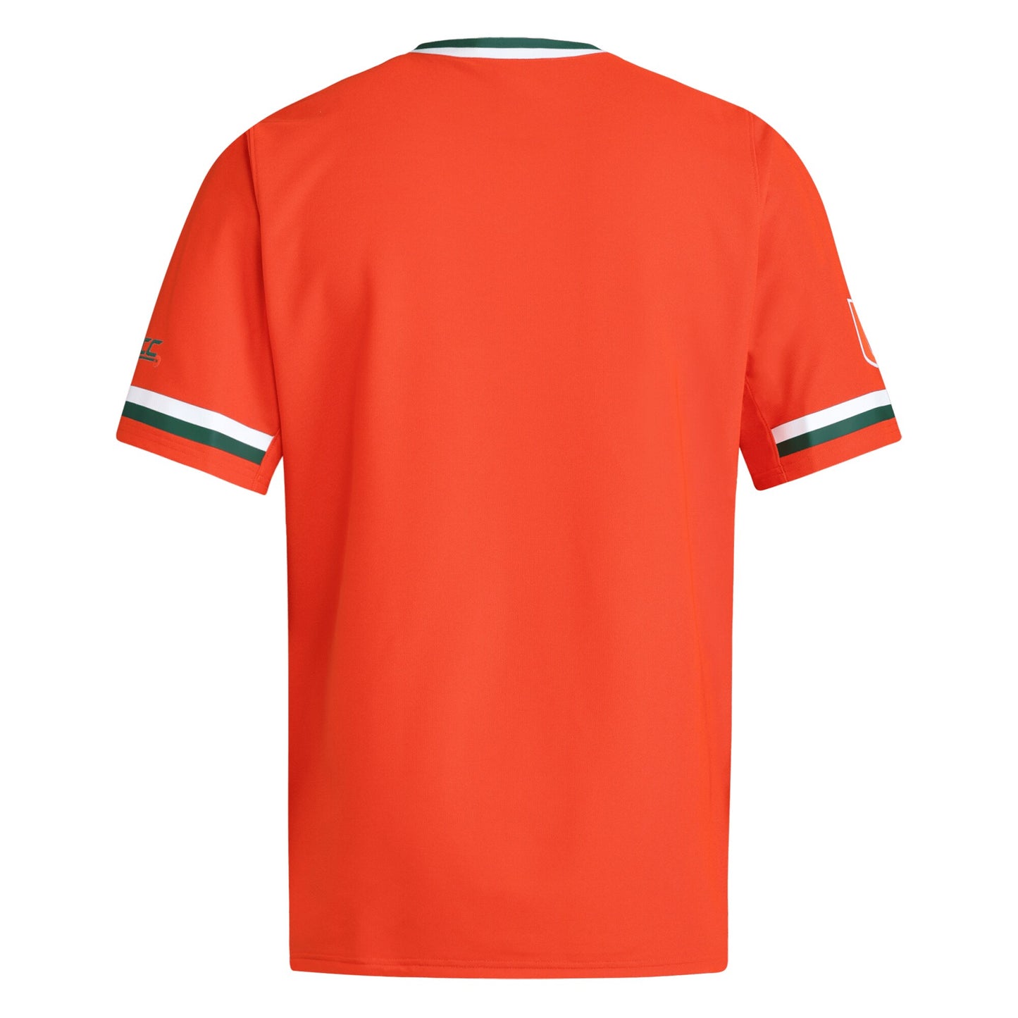 Miami Hurricanes adidas V-Neck Baseball Jersey - Black