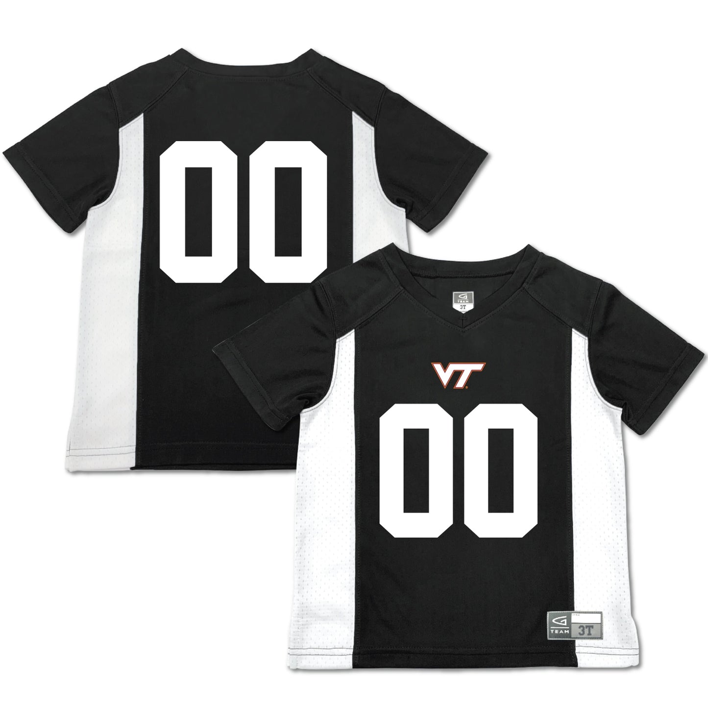 #00 Virginia Tech Hokies Garb Toddler Football Jersey - Black