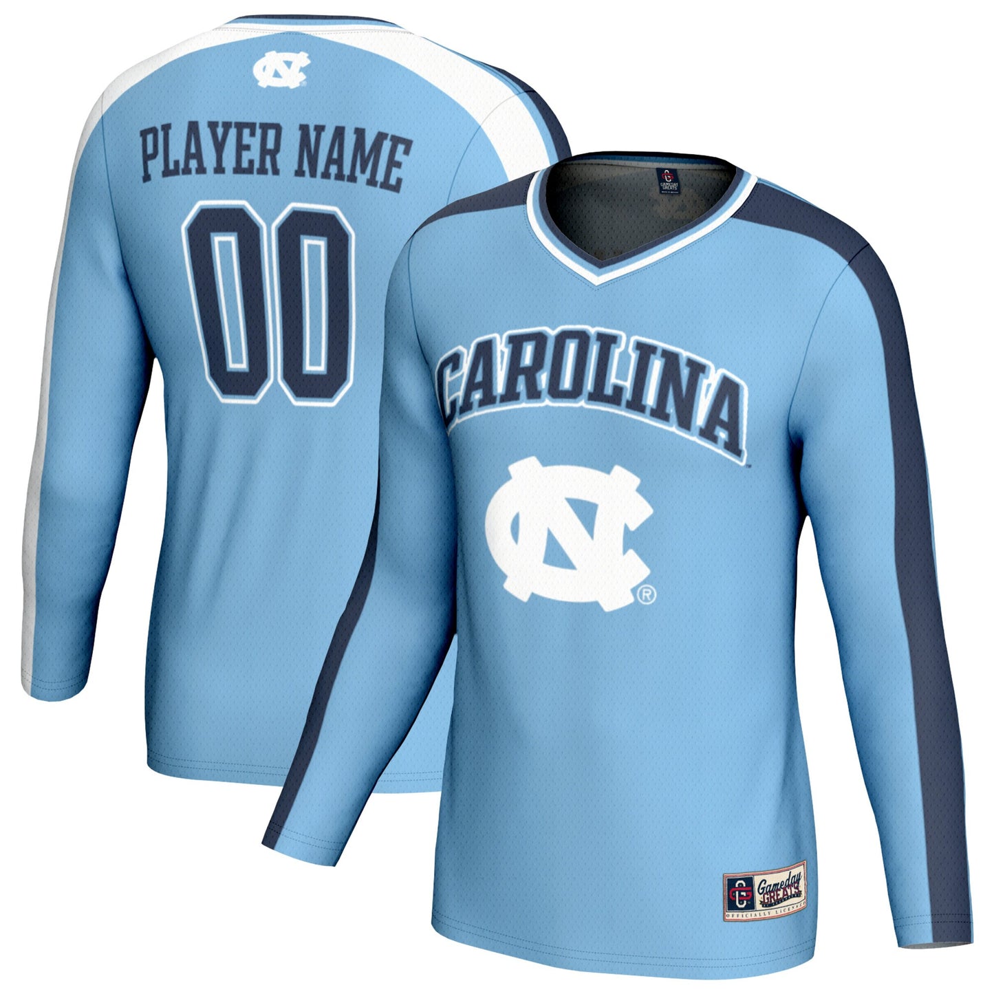 North Carolina Tar Heels GameDay Greats Unisex NIL Pick-A-Player Collegiate Women's Volleyball Lightweight Fashion Jersey - Carolina Blue
