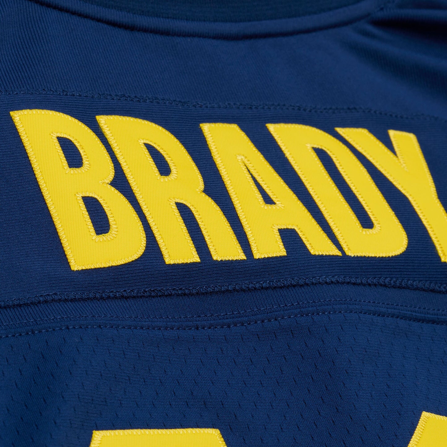 Tom Brady Michigan Wolverines Mitchell & Ness 1999 College Vault Jersey - Navy
