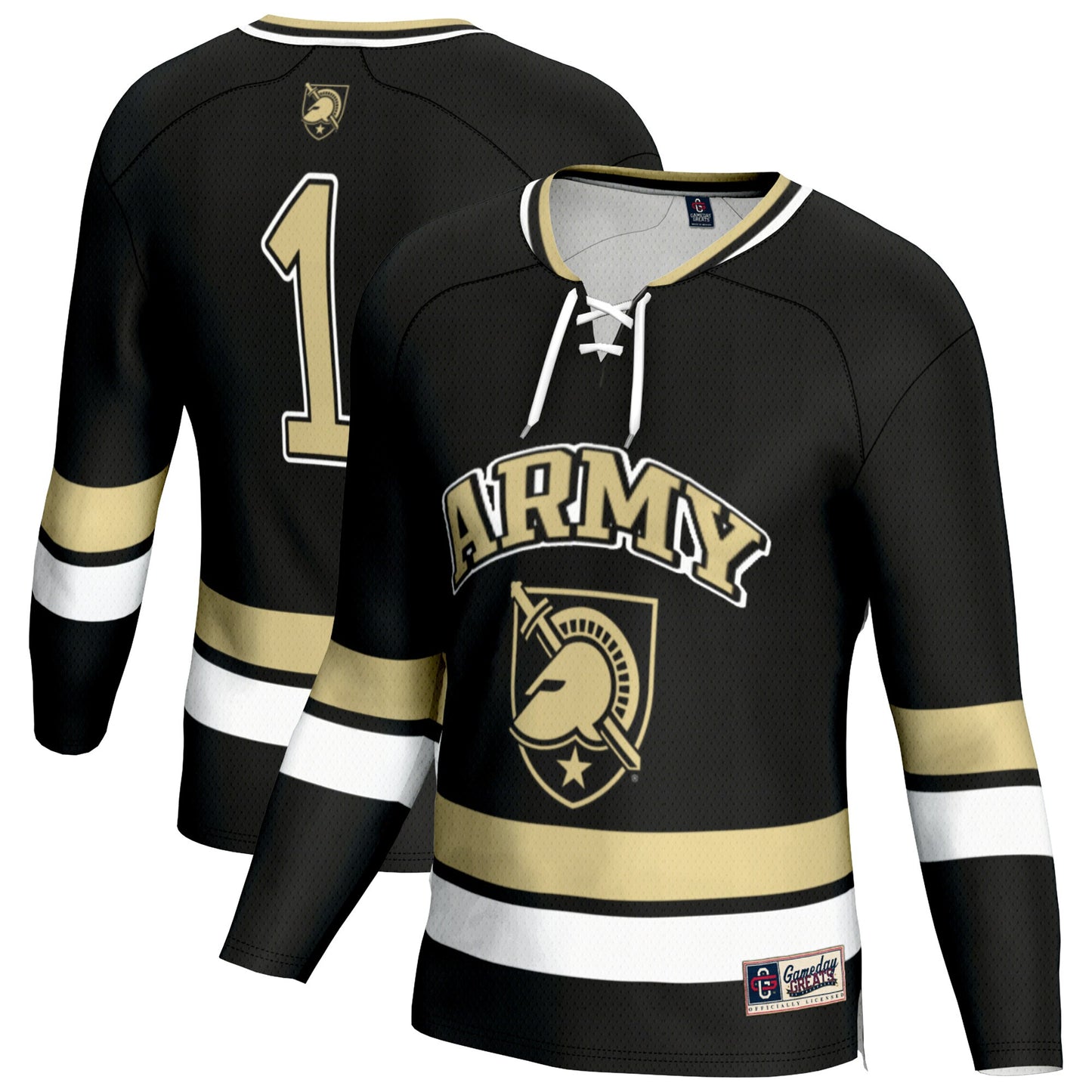 Army Black Knights GameDay Greats Unisex Lightweight Men's Hockey Fashion Jersey - Black