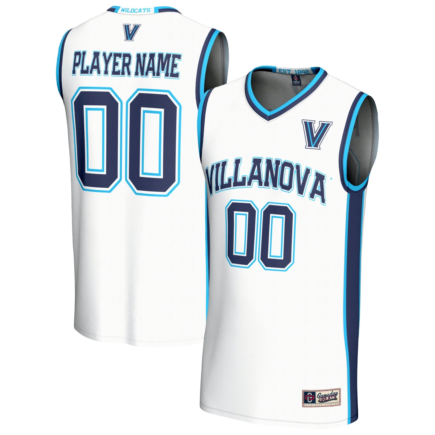 Villanova Wildcats GameDay Greats Unisex Lightweight Collegiate Women's Basketball NIL Pick-A-Player Fashion Jersey - Navy