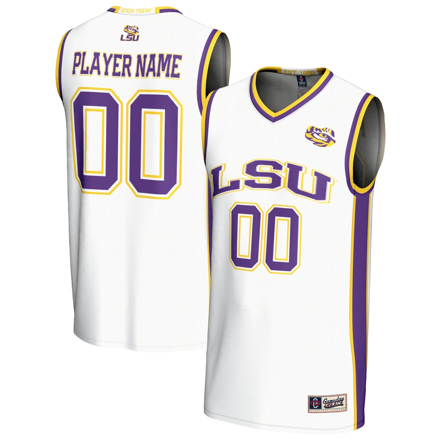 LSU Tigers GameDay Greats Unisex NIL Pick-A-Player Lightweight Collegiate Women's Basketball Fashion Jersey - Purple