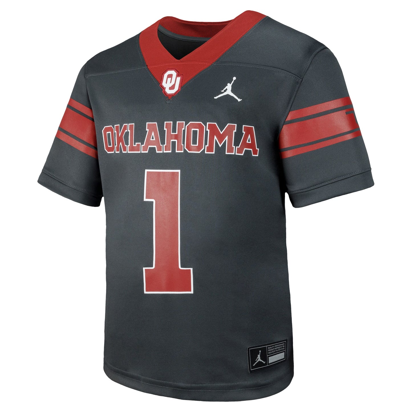 #1 Oklahoma Sooners Jordan Brand Toddler Untouchable Replica Game Jersey - Crimson