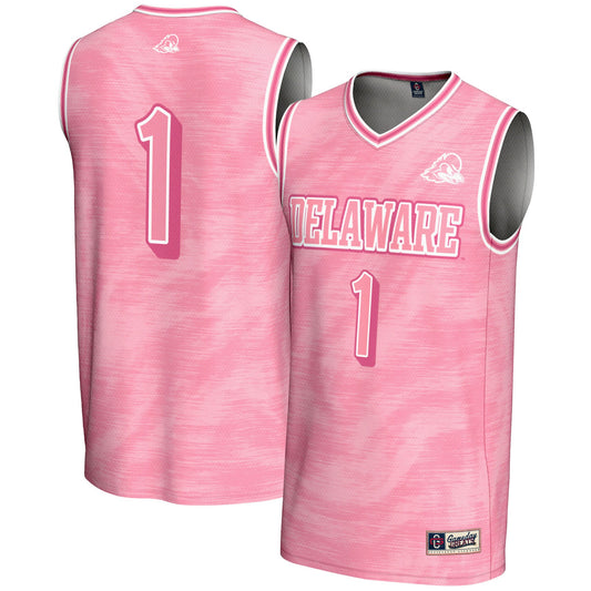 #1 Delaware Fightin' Blue Hens GameDay Greats Youth Lightweight Basketball Fashion Jersey - Pink