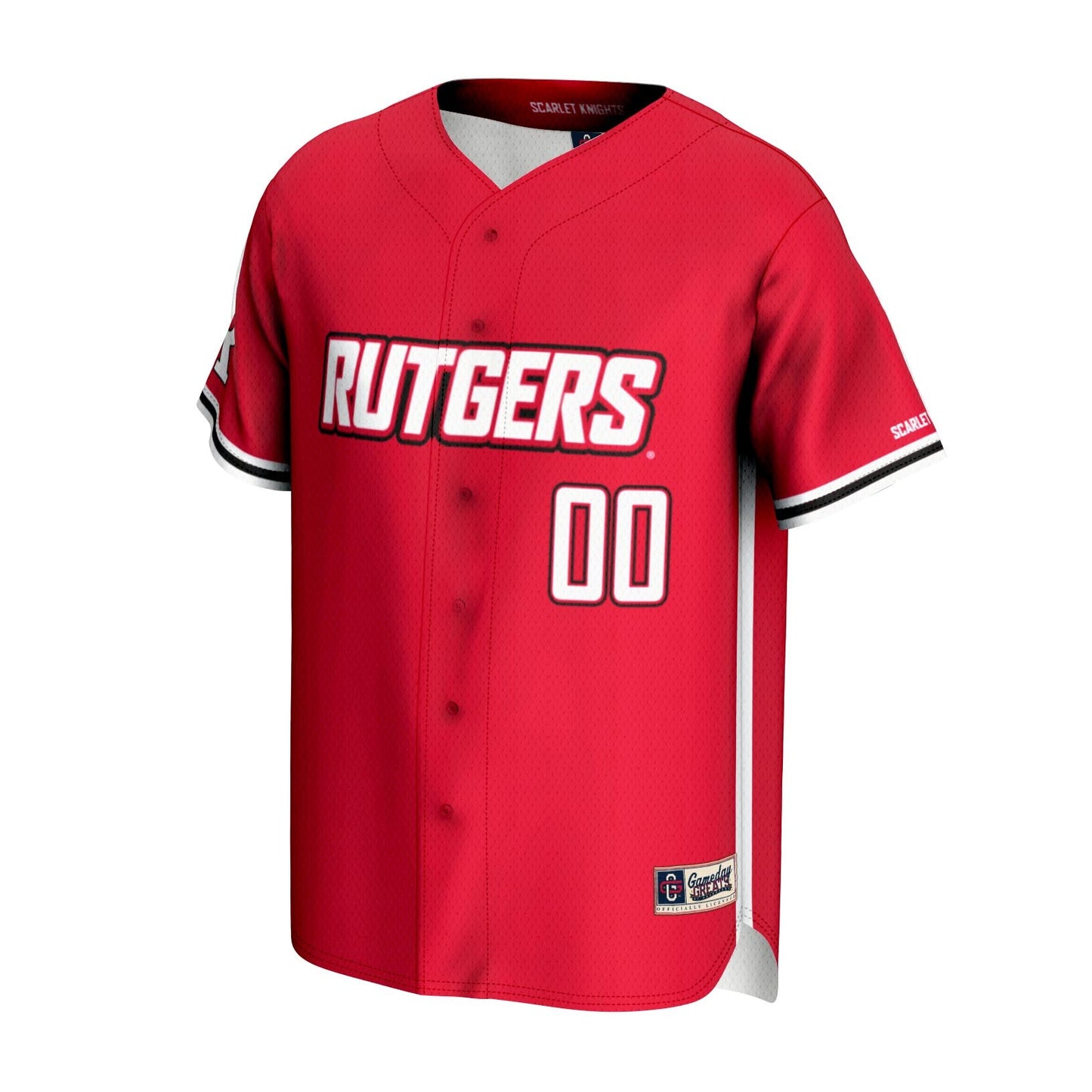 Rutgers Scarlet Knights GameDay Greats Unisex NIL Pick-A-Player Lightweight Baseball Jersey - White