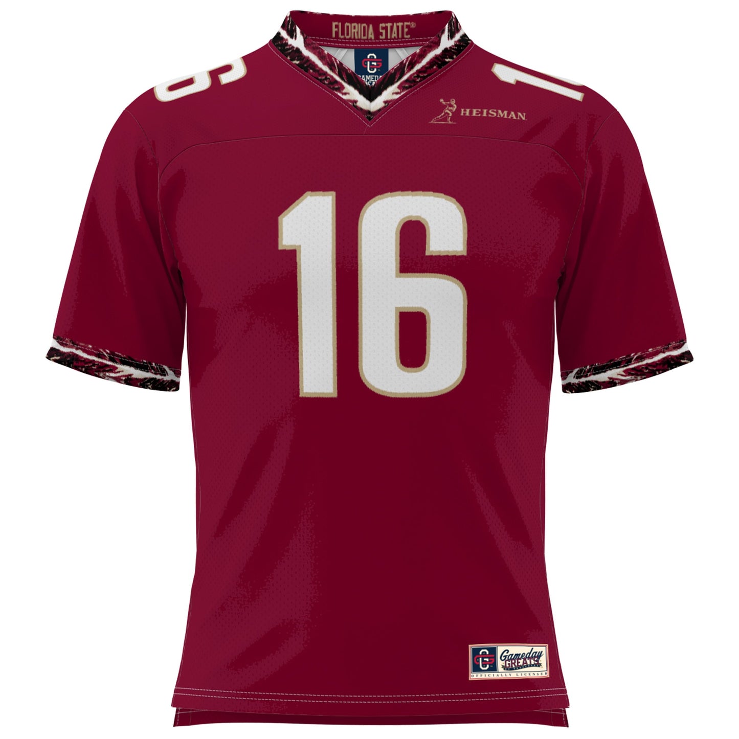 Chris Weinke Florida State Seminoles Heisman Football Jersey - Garnet