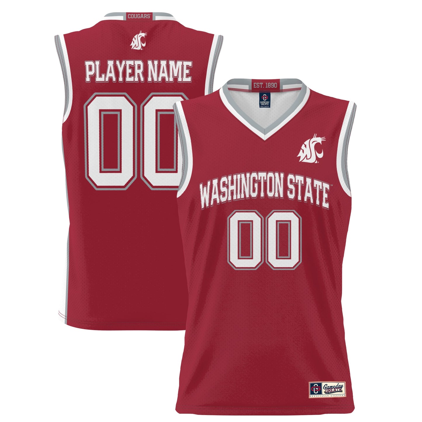 Washington State Cougars GameDay Greats Unisex  Lightweight NIL Pick-A-Player Women's Basketball Jersey - Crimson