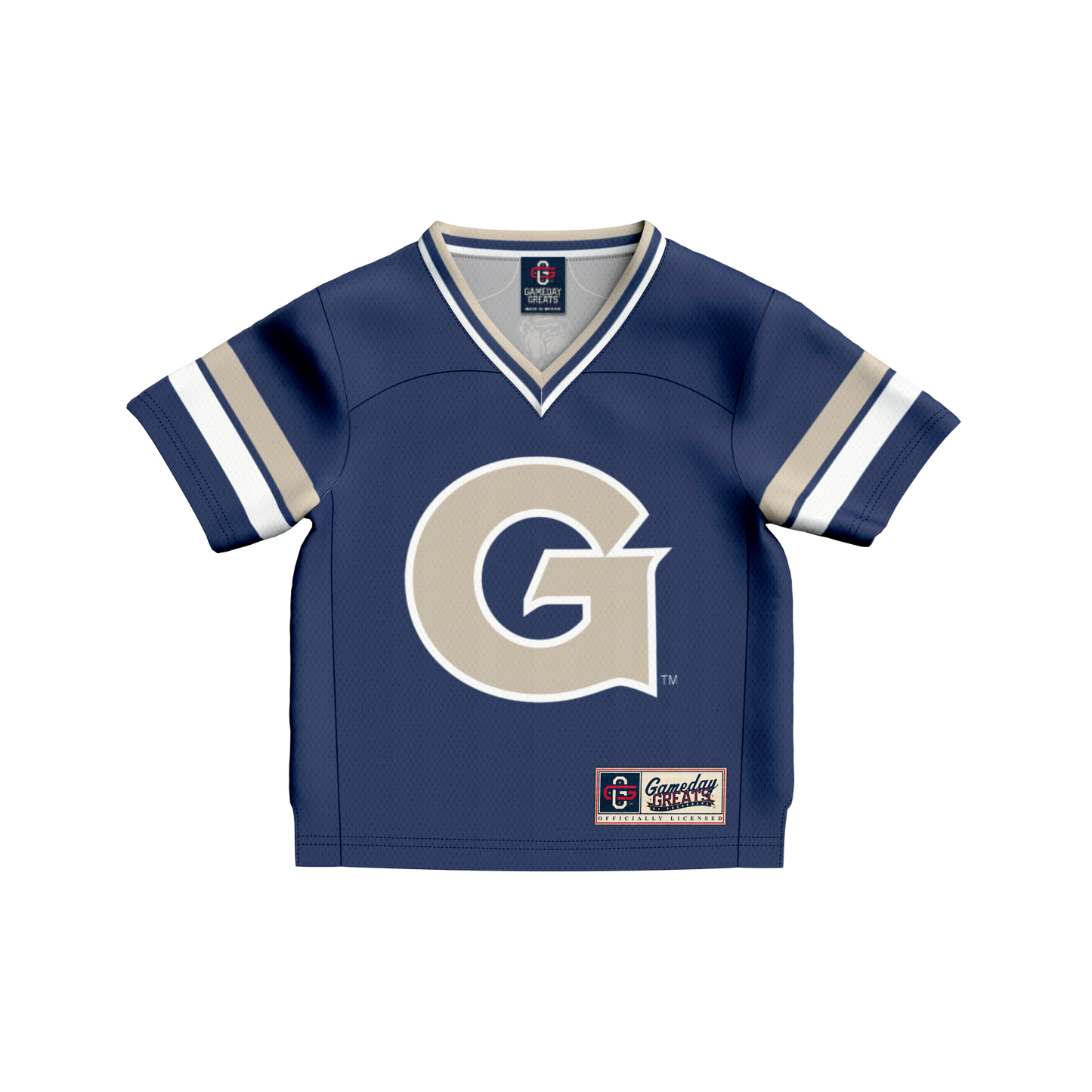 #1 Georgetown Hoyas GameDay Greats Toddler Collegiate Football Fashion Jersey - Navy