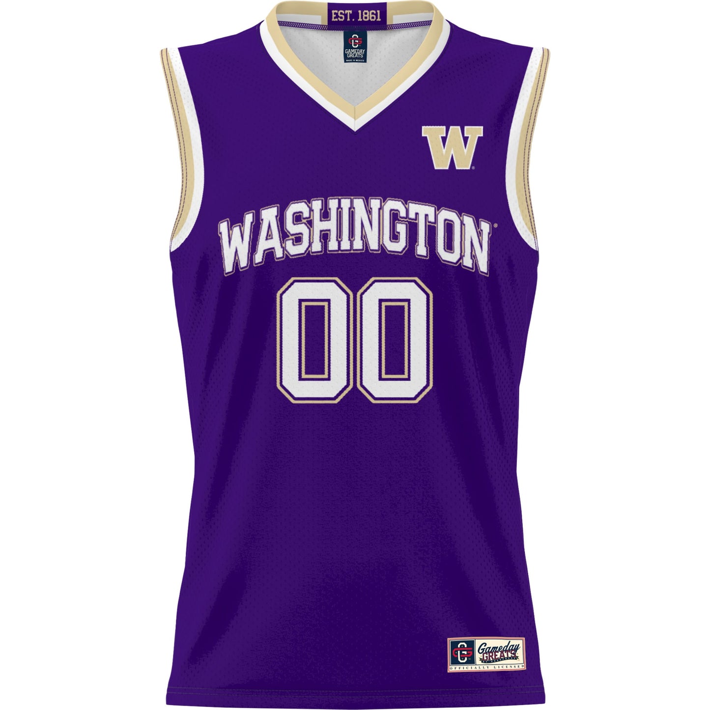 Washington Huskies GameDay Greats Youth NIL Pick-A-Player Lightweight Women's Basketball Jersey - White