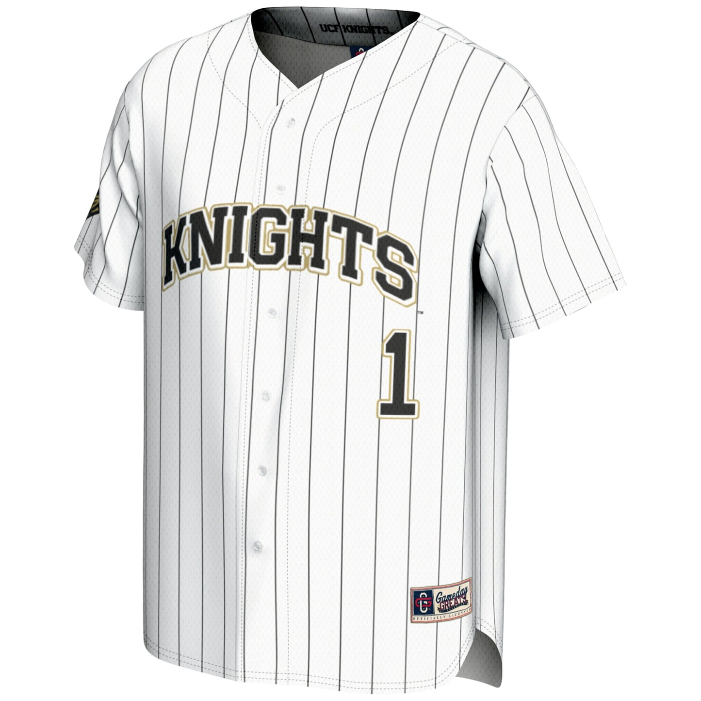 #1 UCF Knights GameDay Greats Youth Lightweight Baseball Jersey - Black