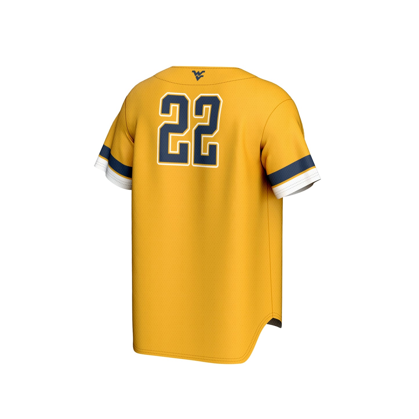West Virginia Mountaineers GameDay Greats Youth Pick-A-Player Lightweight Baseball Fashion Jersey - Gold