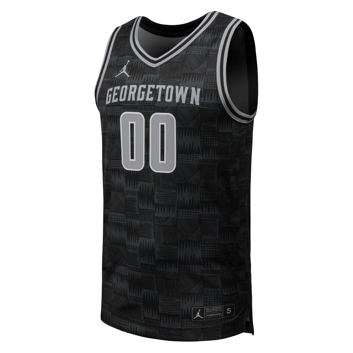 #00 Georgetown Hoyas Jordan Brand Replica Basketball Jersey - Black