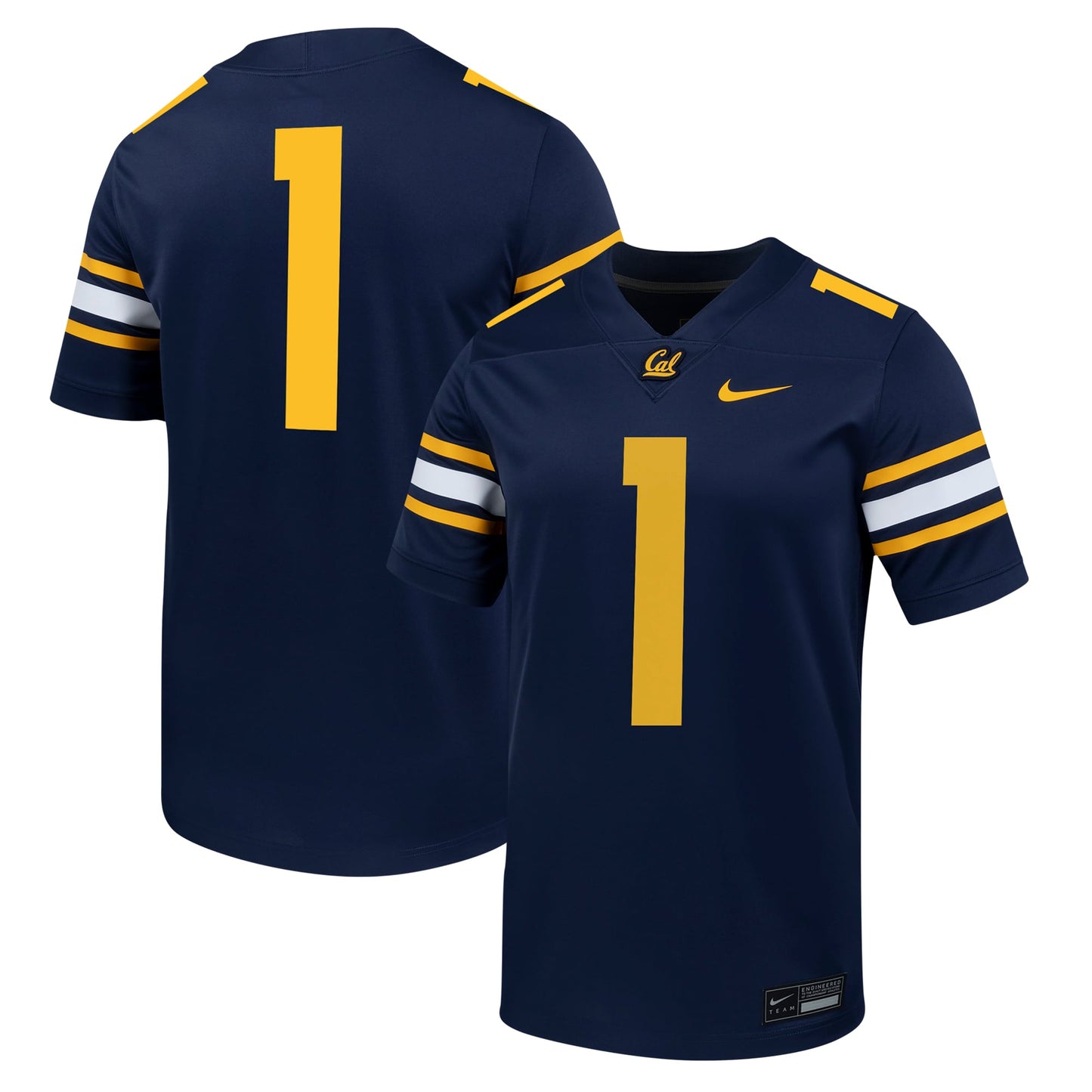 #1 Cal Bears Nike Untouchable Football Jersey – White