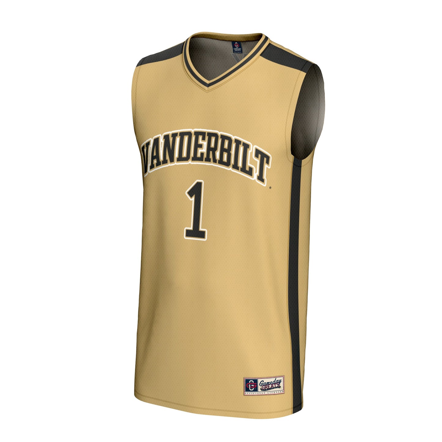 #1 Vanderbilt Commodores GameDay Greats Unisex Lightweight Collegiate Basketball Fashion Jersey - Gold