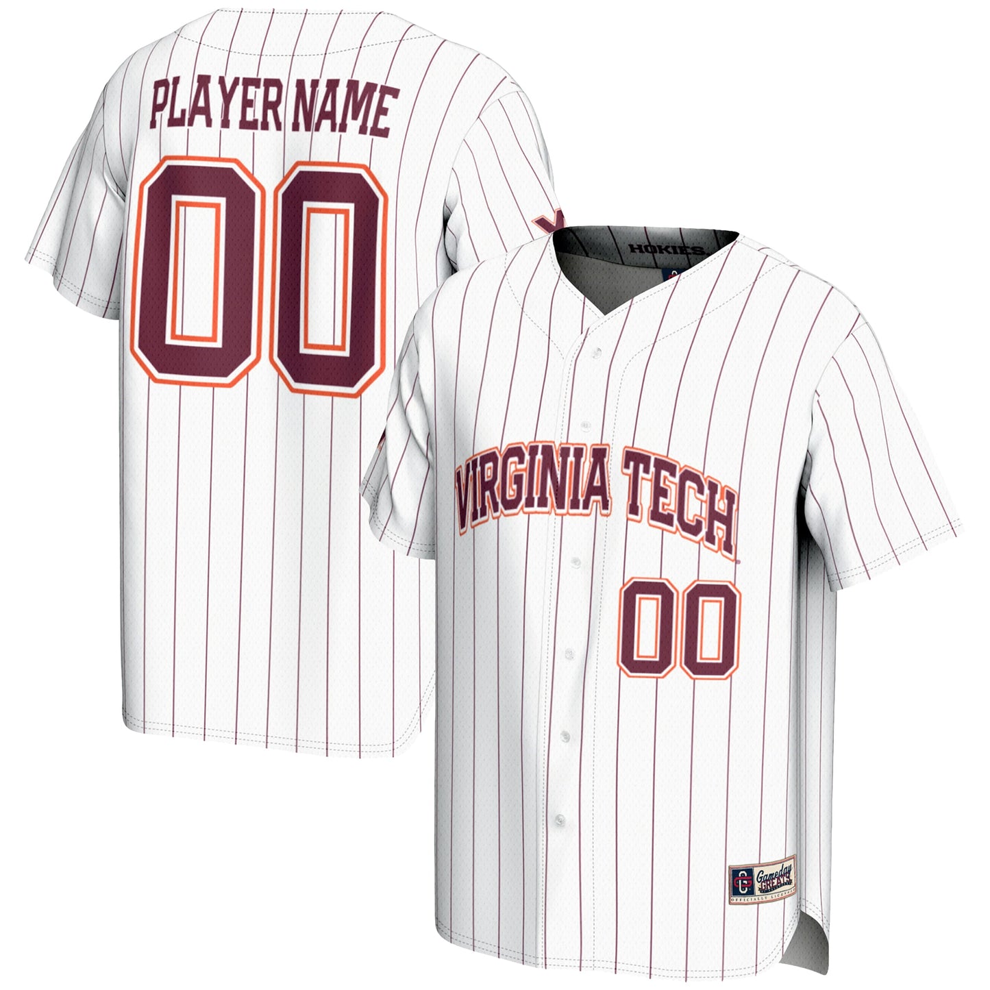 Virginia Tech Hokies GameDay Greats NIL Pick-A-Player Lightweight Baseball Jersey - Maroon