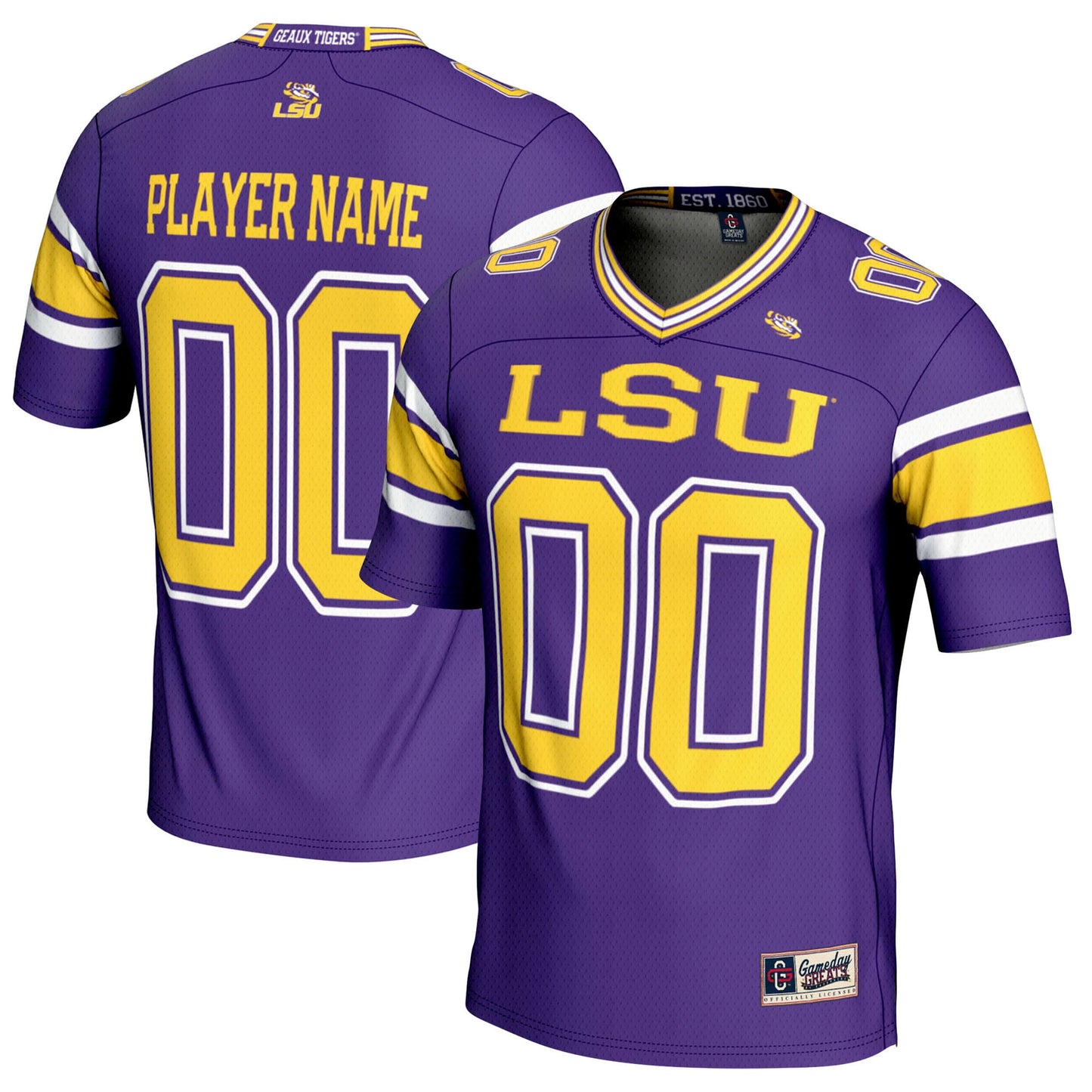 LSU Tigers GameDay Greats NIL Pick-A-Player Football Jersey - White