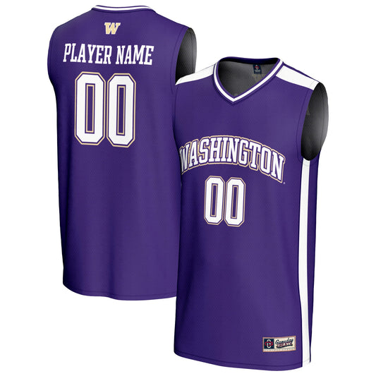 Washington Huskies GameDay Greats NIL Pick-A-Player Lightweight Basketball Fashion Jersey - Purple