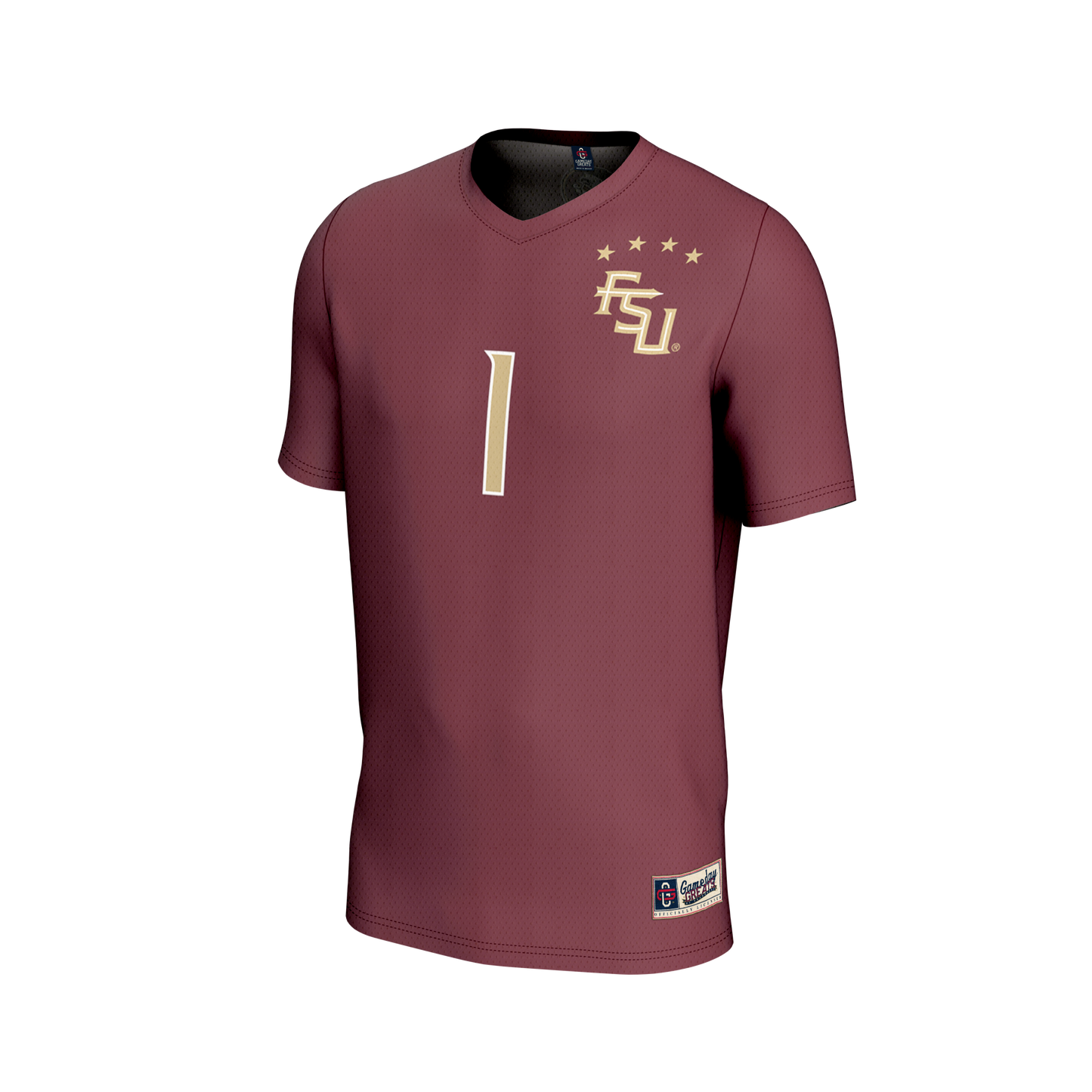#1 Florida State Seminoles GameDay Greats Unisex Lightweight Collegiate Soccer Fashion Jersey  - White