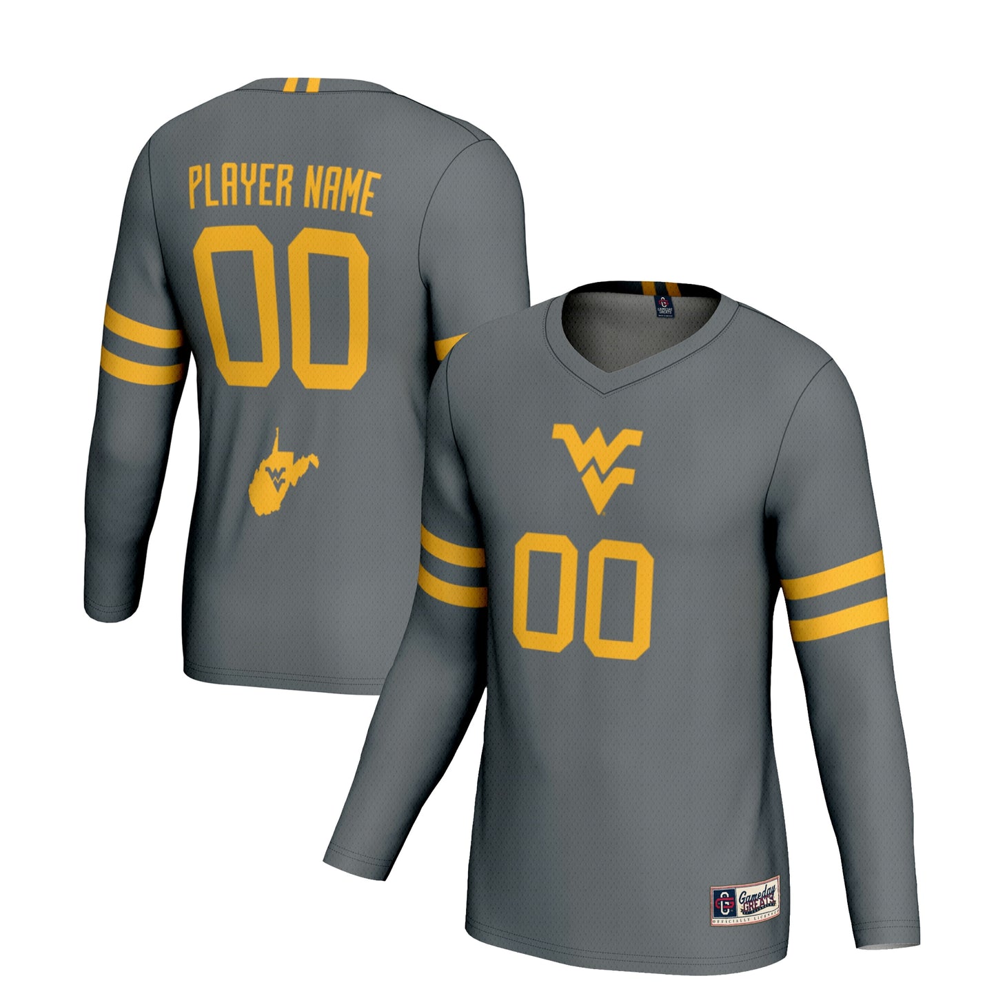 West Virginia Mountaineers GameDay Greats Unisex NIL Pick-A-Player Lightweight Volleyball Jersey - Gray