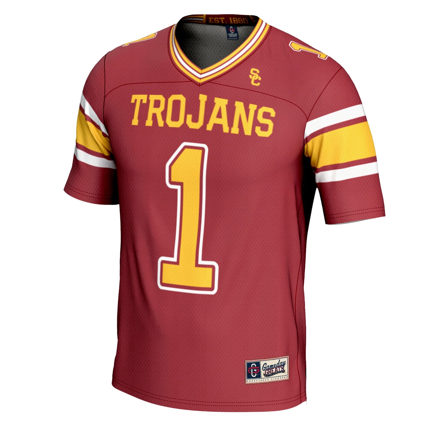 #1 USC Trojans GameDay Greats Football Jersey - Cardinal