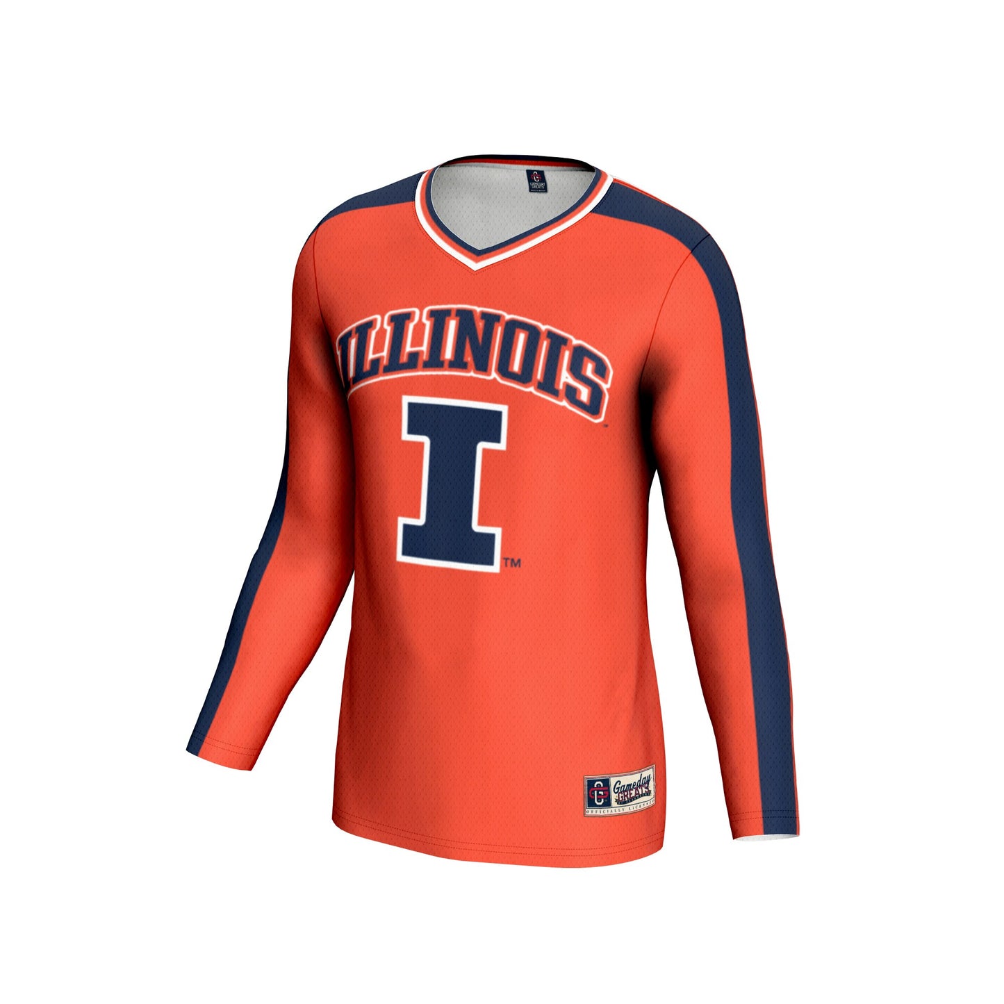 Illinois Fighting Illini GameDay Greats Unisex #1 Lightweight Volleyball Fashion Jersey - Orange