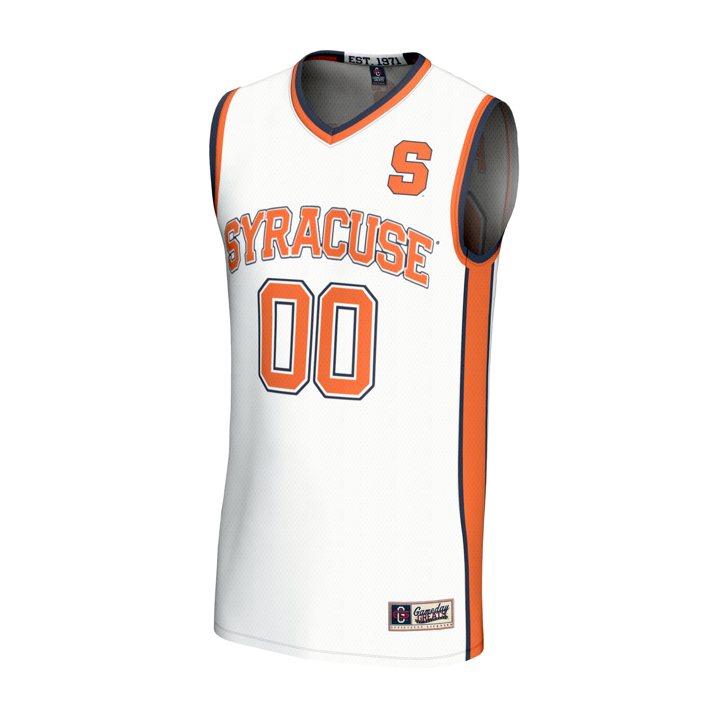 Syracuse Orange GameDay Greats Unisex Lightweight Collegiate Men's Basketball NIL Pick-A-Player Fashion Jersey - White