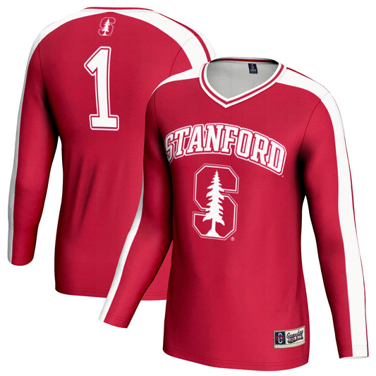 Stanford Cardinal GameDay Greats Youth #1 Lightweight Volleyball Fashion Jersey - Cardinal