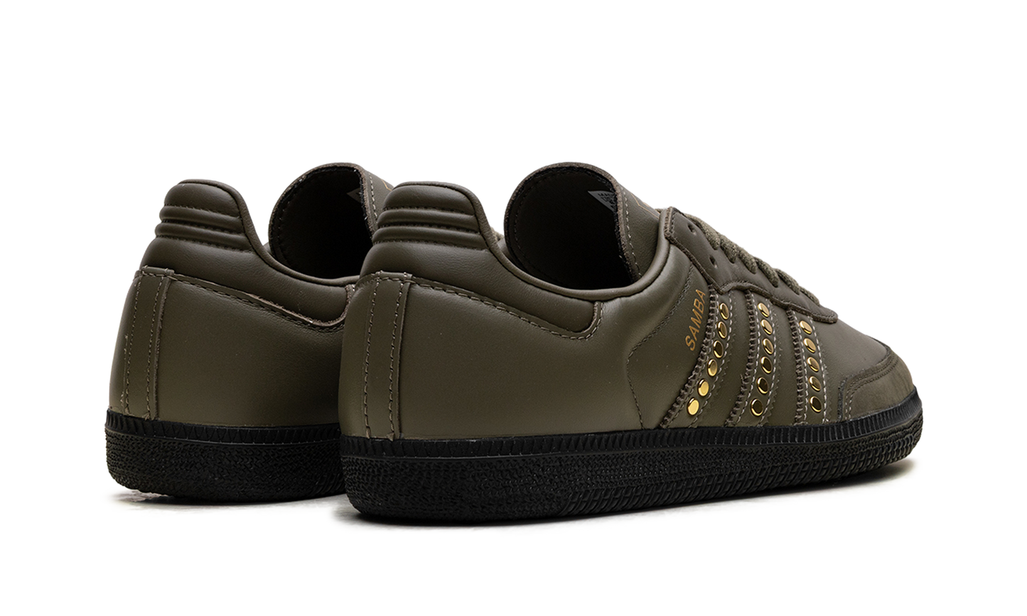 Samba OG WMNS "Studded Stripes Dark Khaki Black" JR8870
