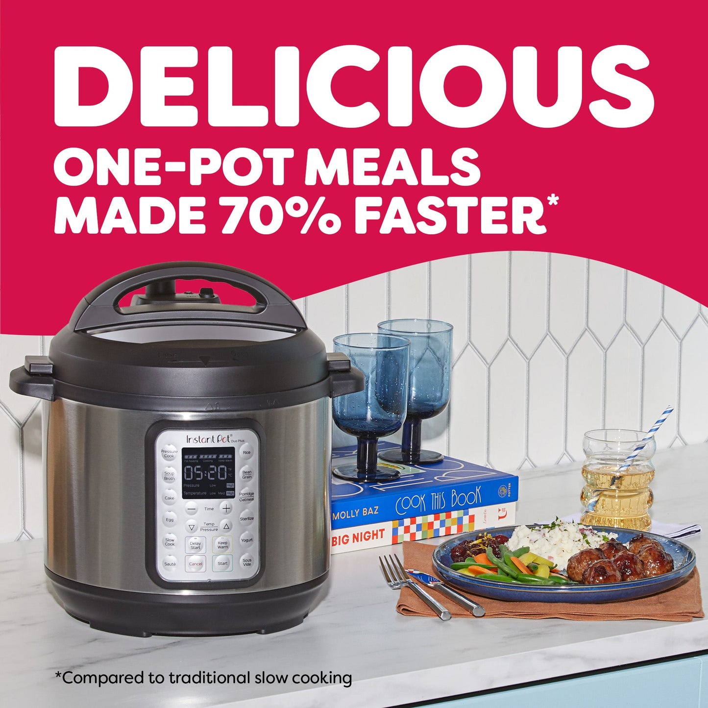 Instant Pot® DUO® Plus 6QT Multi-Use Pressure Cooker, V3