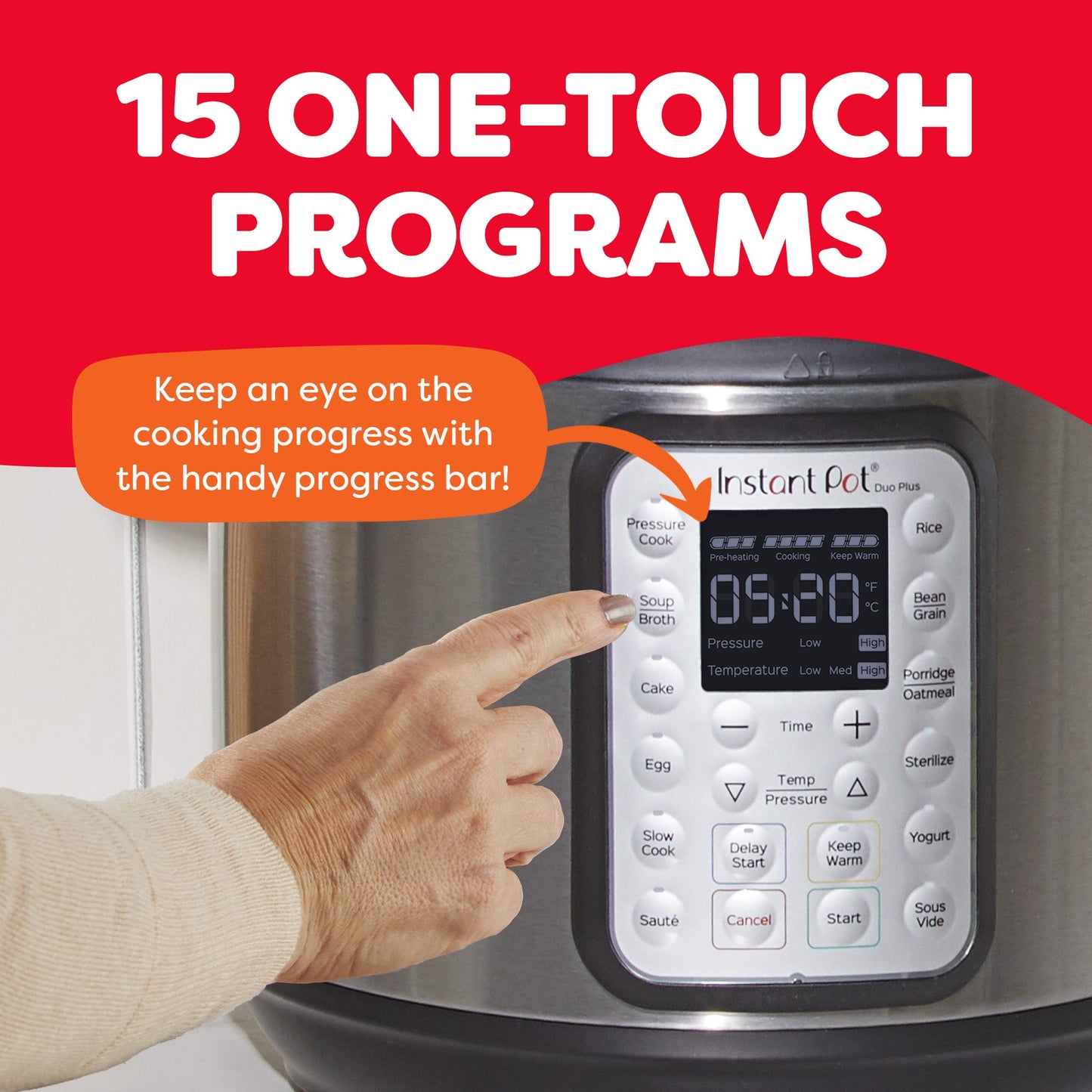 Instant Pot® DUO® Plus 6QT Multi-Use Pressure Cooker, V3