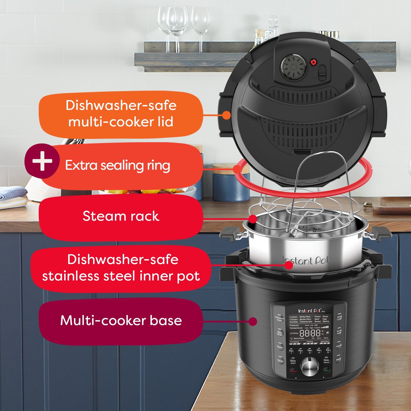 Instant Pot® Pro™ 8QT Multi-Use Pressure Cooker