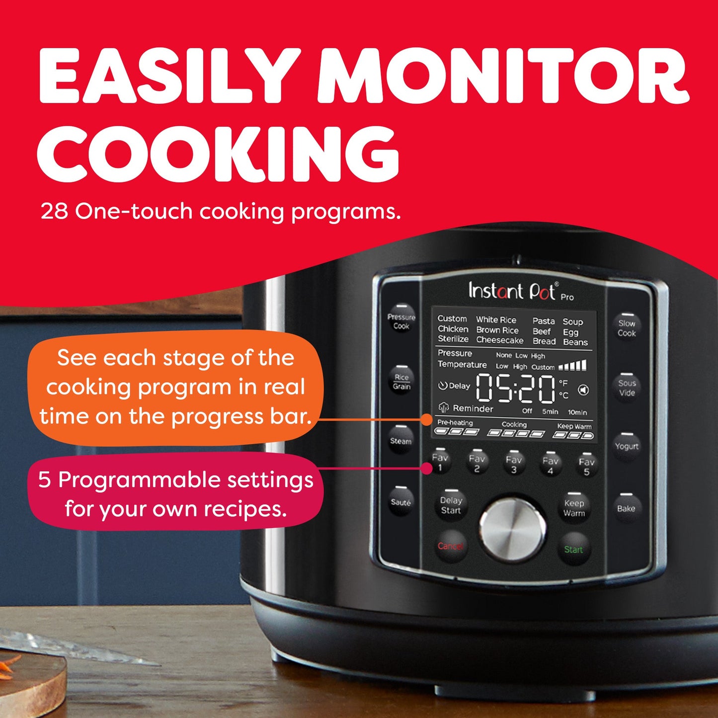 Instant Pot® Pro™ 8QT Multi-Use Pressure Cooker
