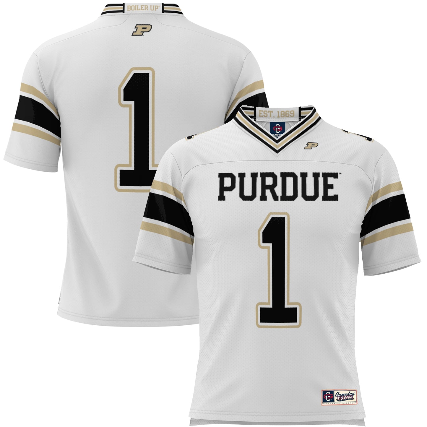 #1 Purdue Boilermakers GameDay Greats Endzone Football Jersey - Black