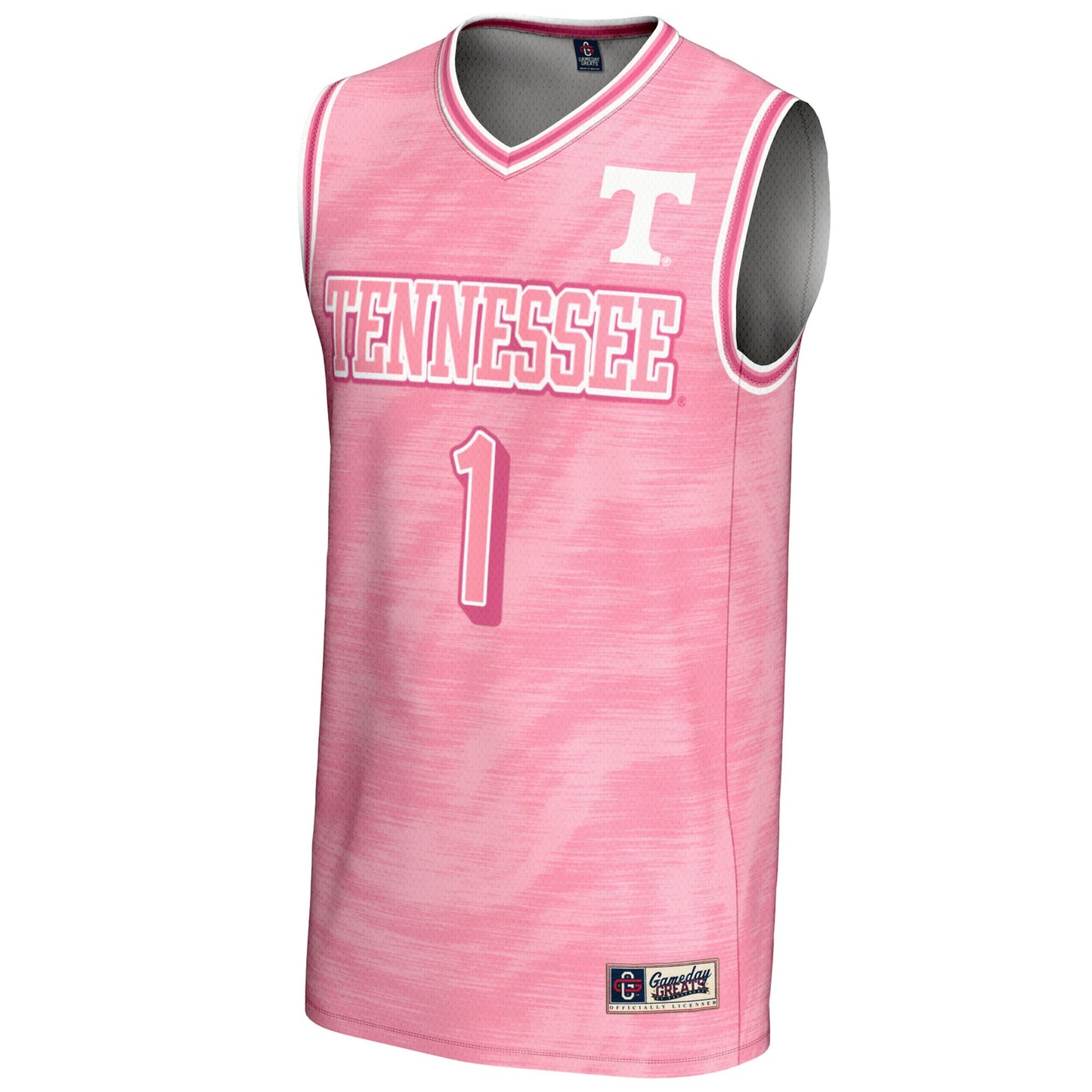 #1 Tennessee Volunteers GameDay Greats Unisex Lightweight Basketball Fashion Jersey - Pink