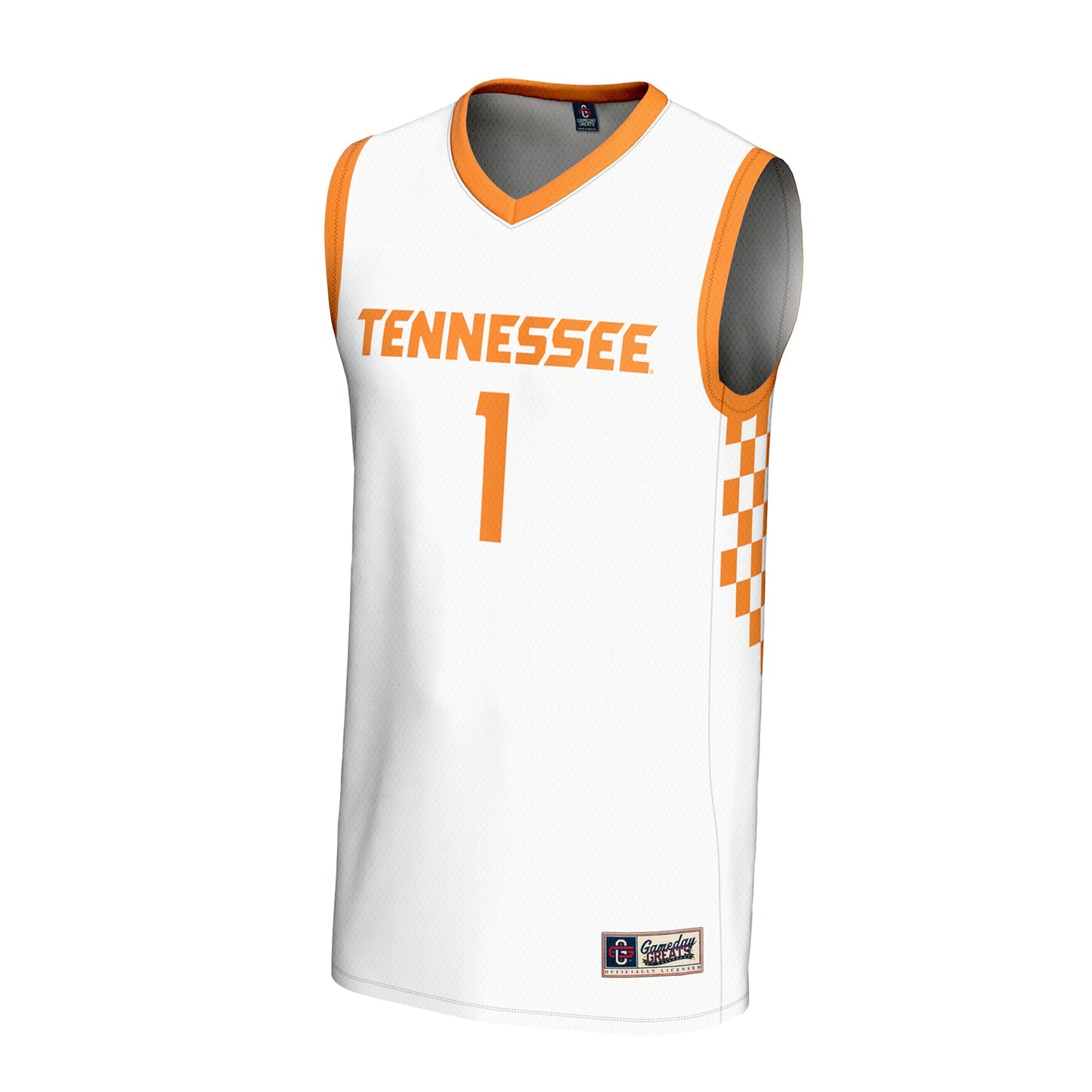 #1 Tennessee Volunteers GameDay Greats Unisex Lightweight Women's Basketball Fashion Jersey - White