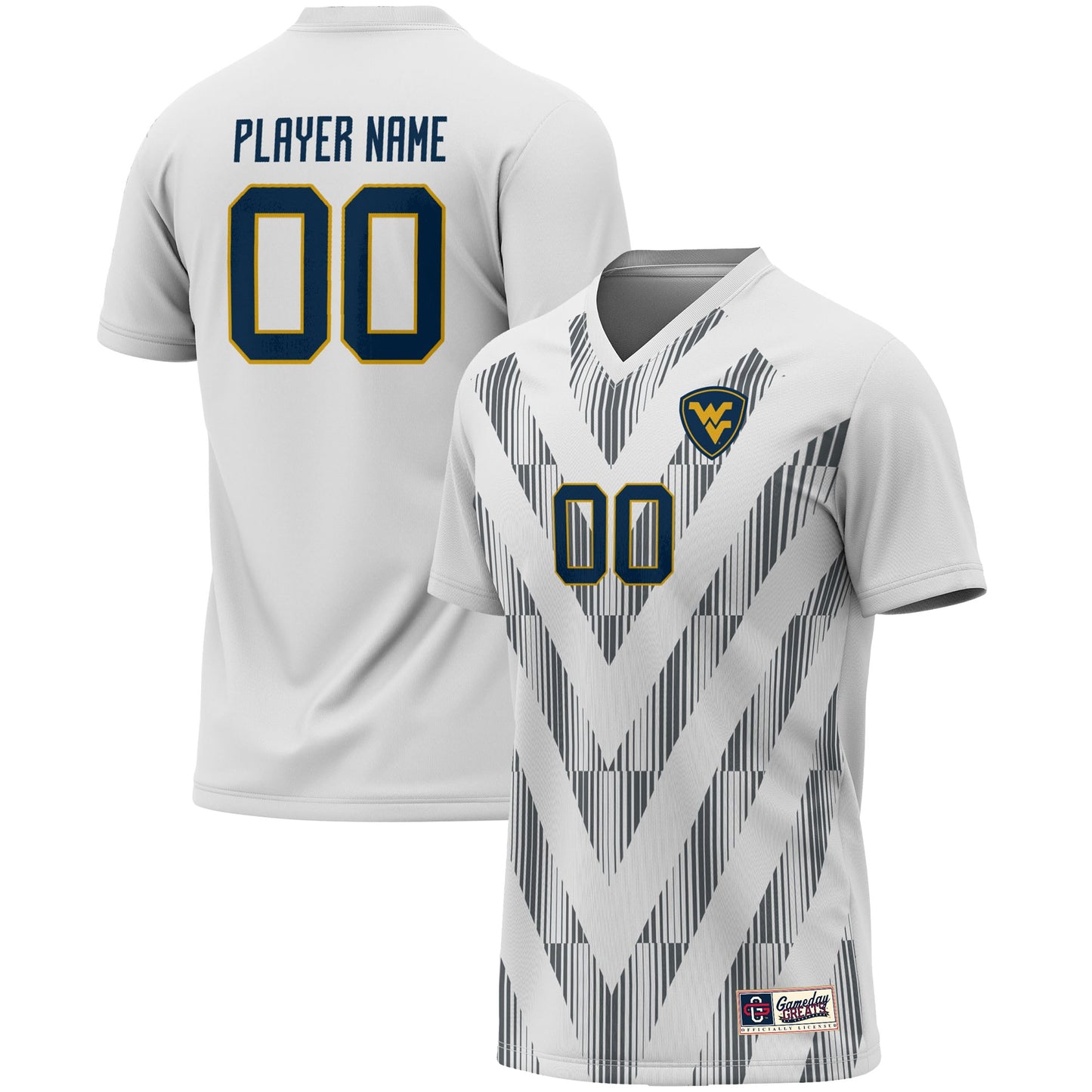 West Virginia Mountaineers GameDay Greats Youth Pick-A-Player NIL Lightweight Soccer Jersey - Navy