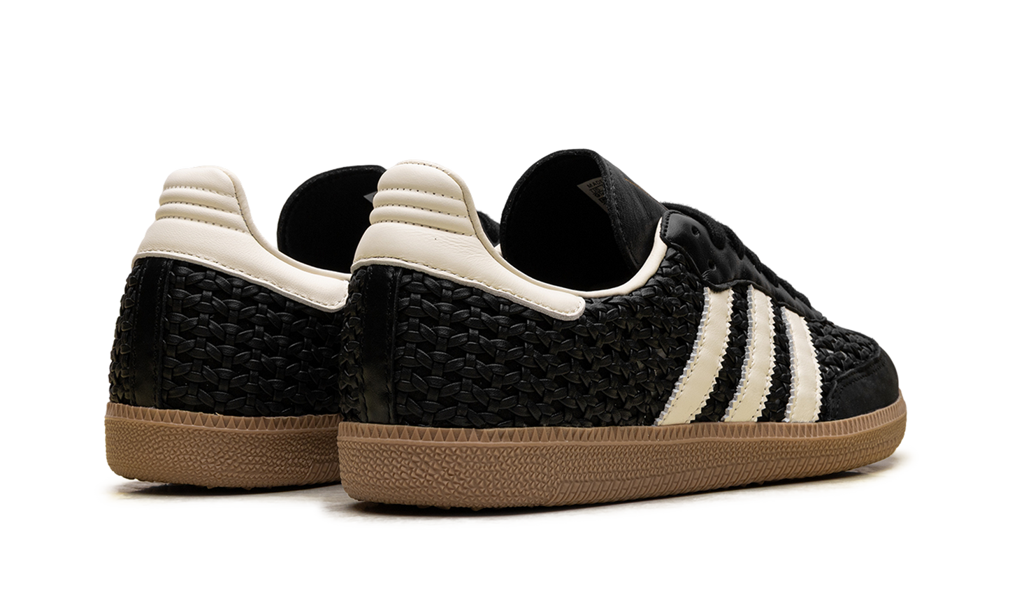 Samba OG WMNS "Basketweave Black Cream White" HQ9282