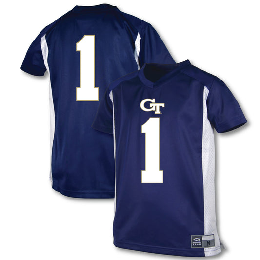 #1 Georgia Tech Yellow Jackets Garb Youth Football Jersey - Blue
