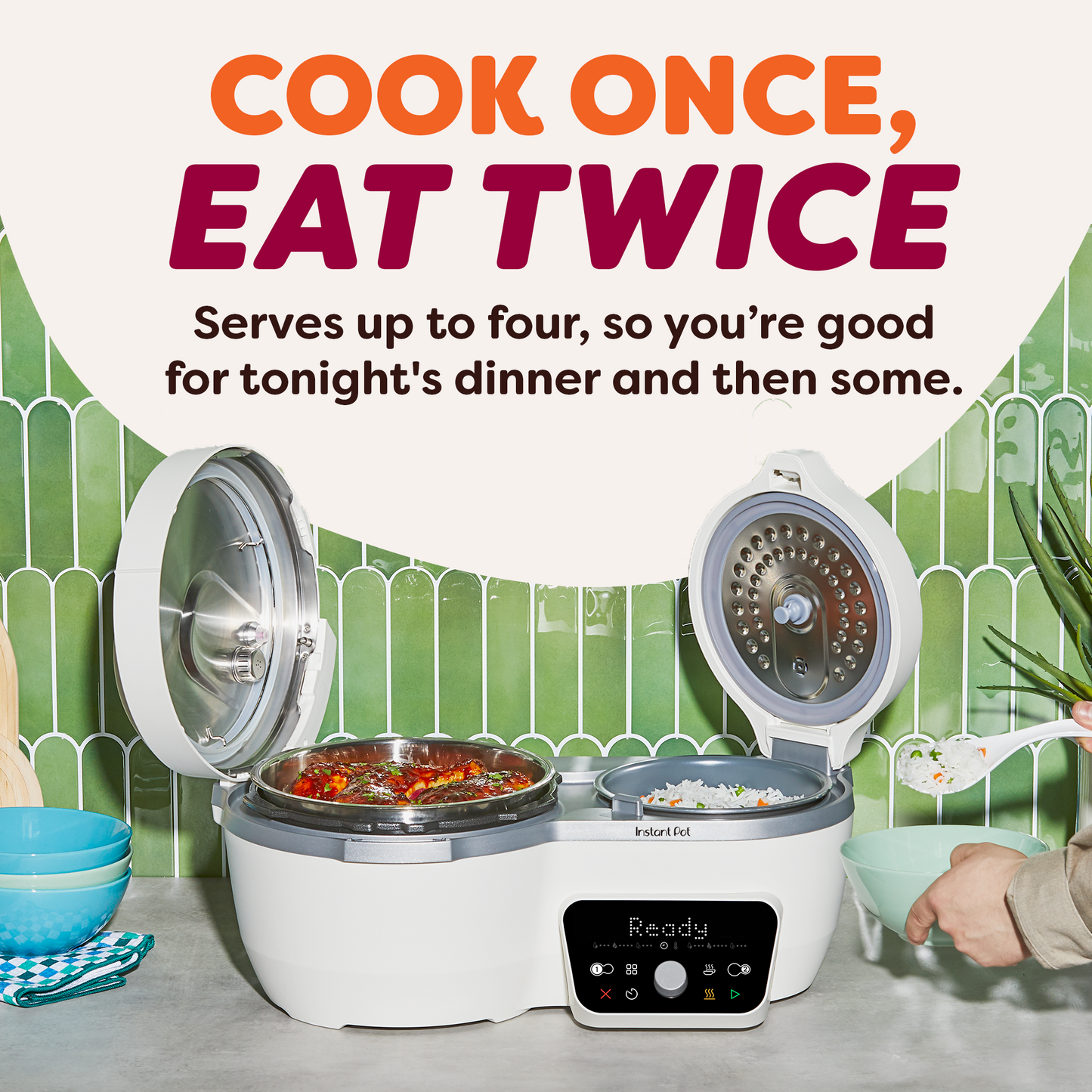Instant Pot® Dual Action Multi-Cooker, Sea Salt