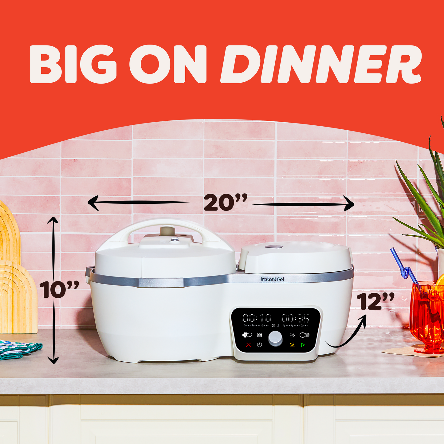 Instant Pot® Dual Action Multi-Cooker, Sea Salt