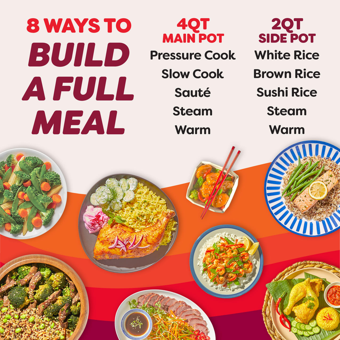Instant Pot® Dual Action Multi-Cooker, Sea Salt