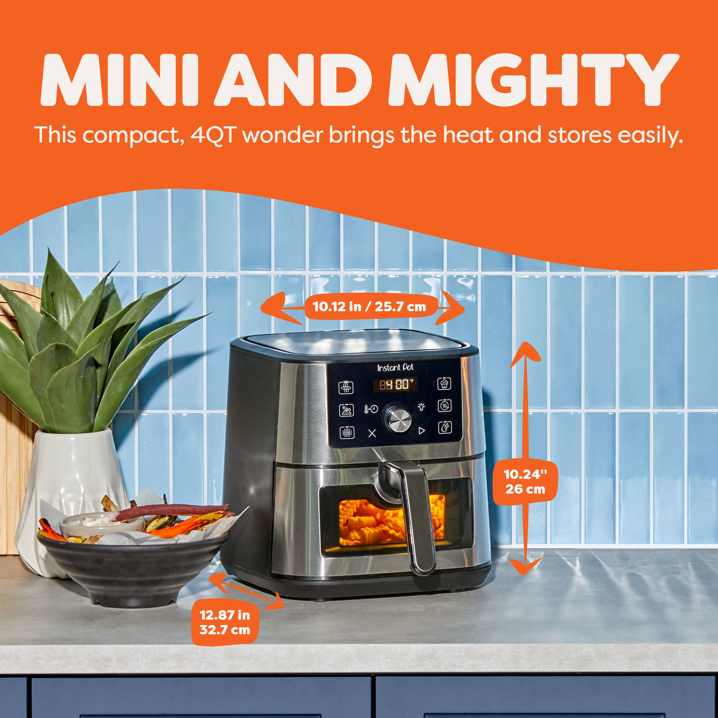 Instant Pot® 4QT VORTEX® Mini Air Fryer, Stainless Steel