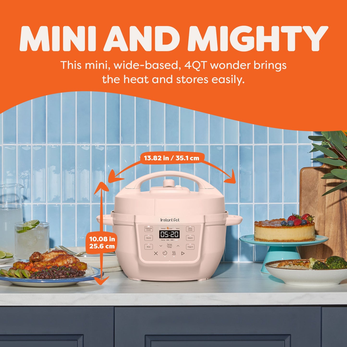 Instant Pot® 4QT RIO™ Mini Multi-Cooker, Rosewater