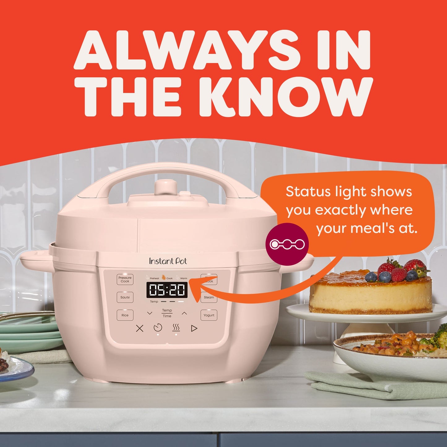 Instant Pot® 4QT RIO™ Mini Multi-Cooker, Rosewater
