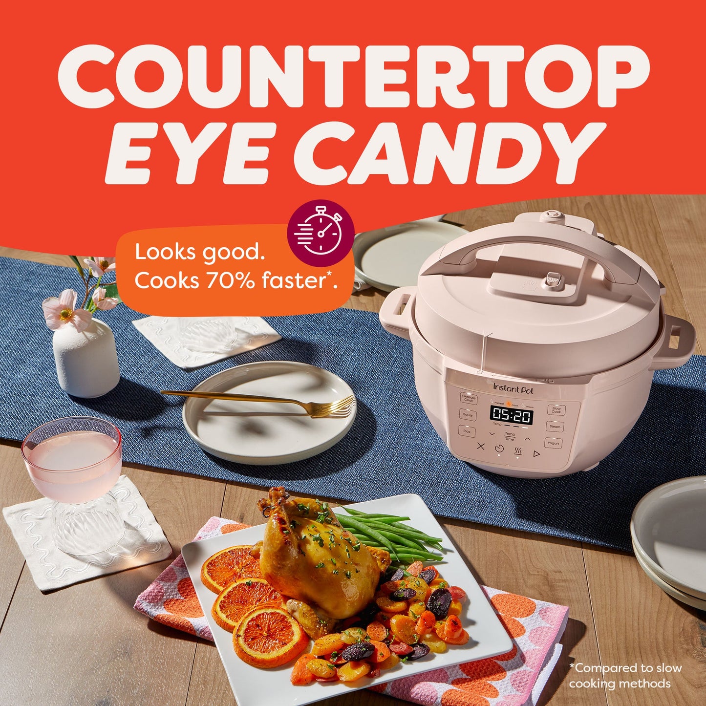 Instant Pot® 4QT RIO™ Mini Multi-Cooker, Rosewater