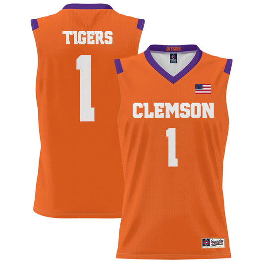 #1 Clemson Tigers GameDay Greats Youth Lightweight Basketball Jersey - Orange