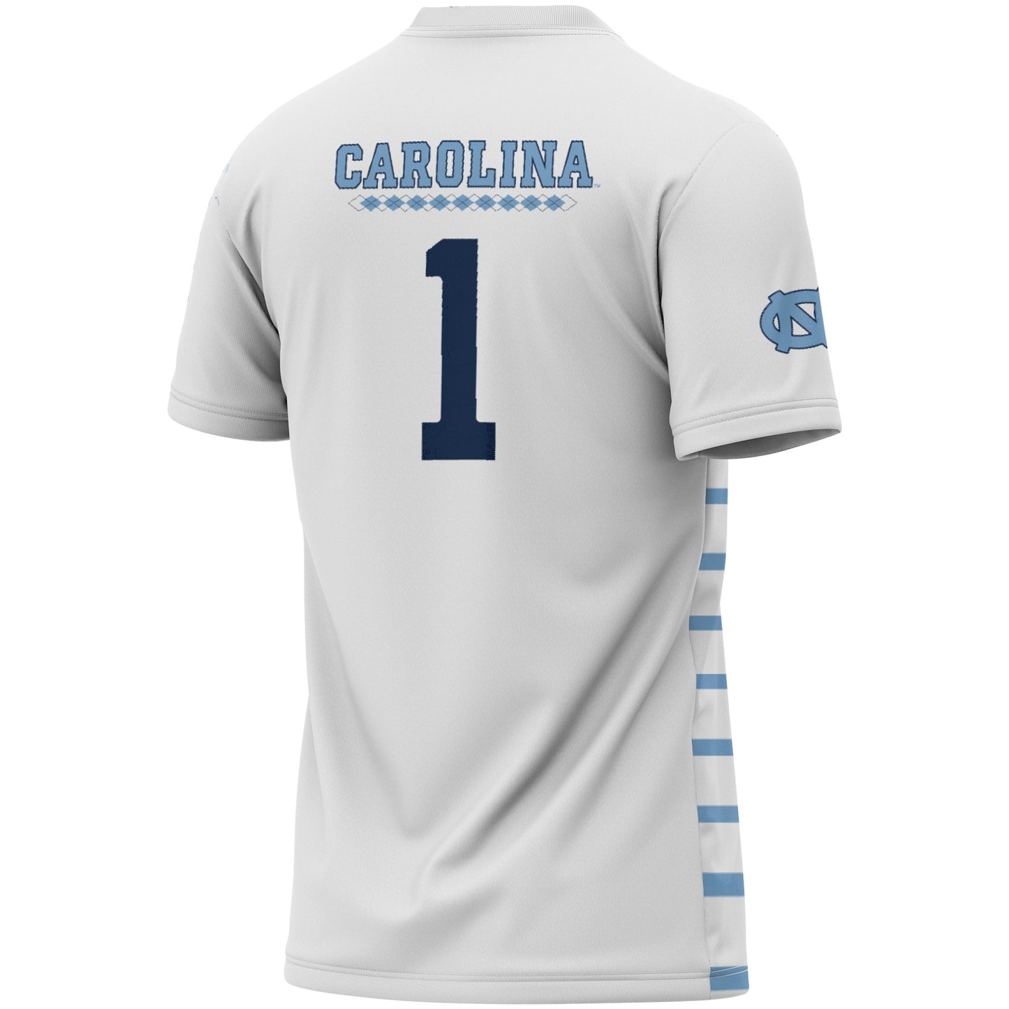 #1 North Carolina Tar Heels GameDay Greats Lightweight Soccer Fashion Jersey - White