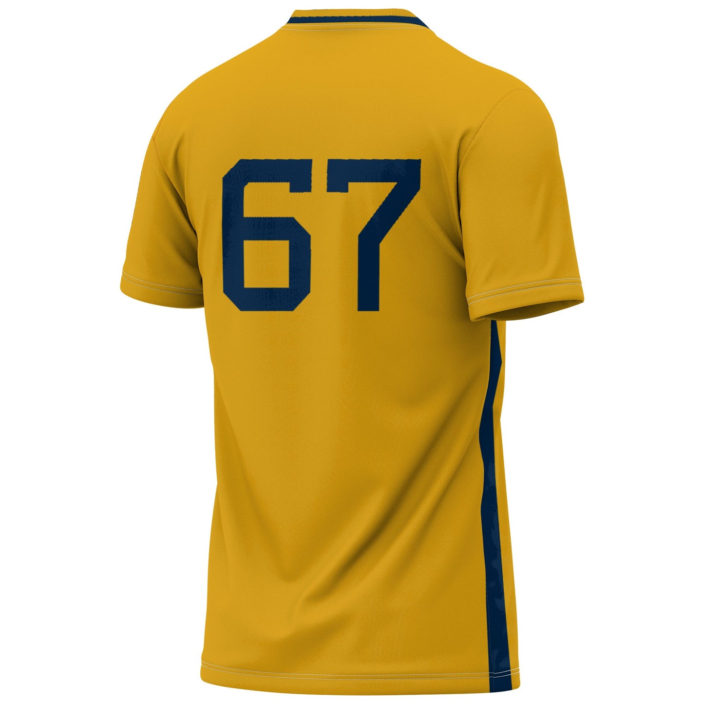 #67 West Virginia Mountaineers GameDay Greats Youth Lightweight Women's Soccer Fashion Jersey - Gold